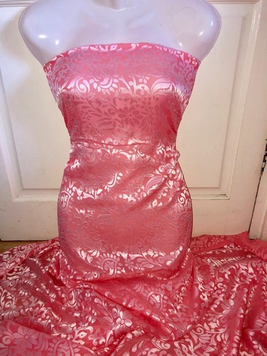 Mtr peach burnout chiffon - mtr,