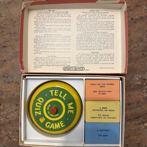 Vintage spear tell quiz - spear’s,