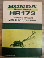 Honda hr173 petrol lawnmower - honda,