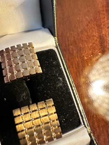 Gold cufflinks with - gold,