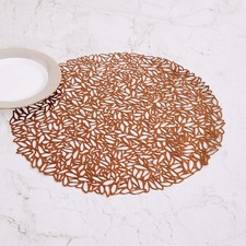 Round Placemats Set of 4 – Heat Resistant Table Mats 38cm Elegant Dining Decor