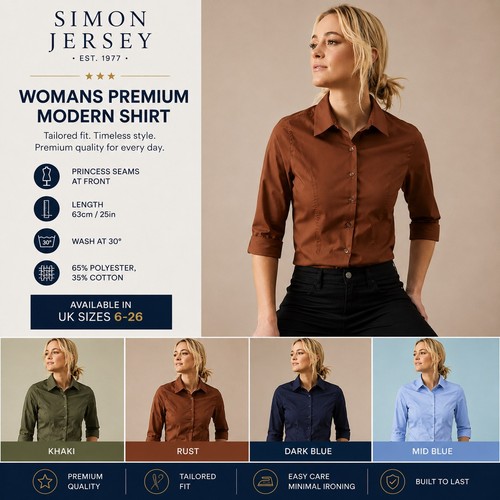 Ladies womans fitted shirt - womans,