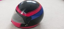 FM by Fimez Black, Blue & Pink Vintage 1984 Full Face Motorcycle Helmet Size 54
