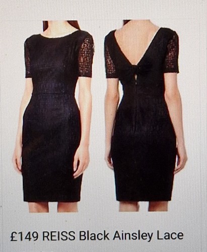 Reiss ainsley black lace - reiss,