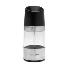 Salter Seasoning Grinder - Adjustable Grind, Stainless Steel, Black (Open Box)