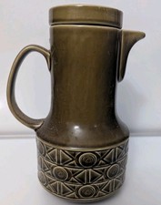 Vintage 1970s Beswick Green Coffee Pot.