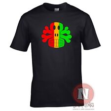 Rasta skull and crossbones
