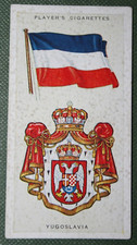 YUGOSLAVIA  Flag and Coat of Arms   Vintage 1930's Card