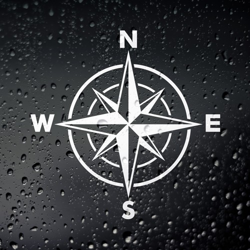Compass campervan sticker - campervan,