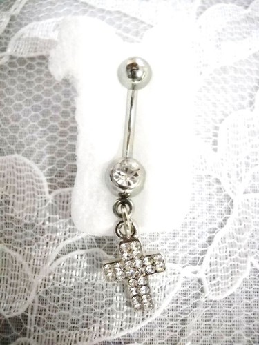 Crystal filled christian - filled, cross
