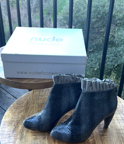 Anthropologie nude booties - anthropologie,