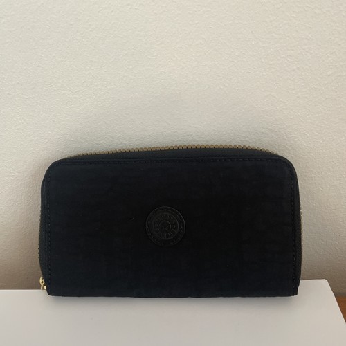 New kipling black large wallet - black,