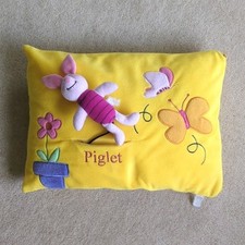  Winnie The Pooh Piglet Yellow Pillow/ Cushion & Soft Toy Set 