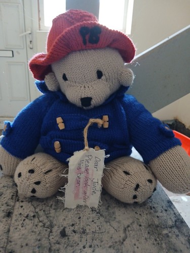 Wooly knitted paddington teddy - wooly,