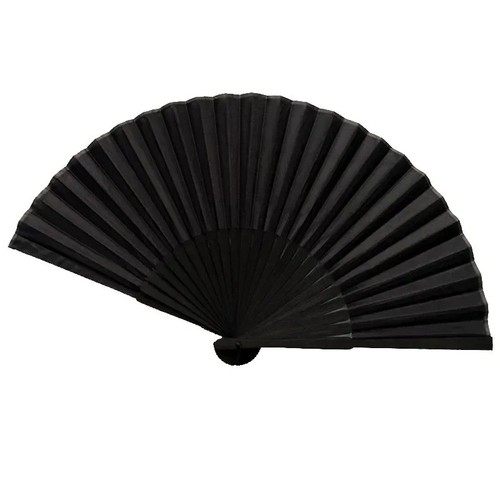 Pack black silk fabric hand - black,