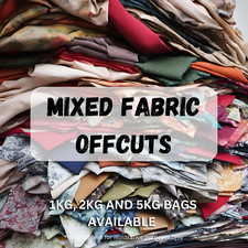 CLEARANCE Mixed Remnants Scraps Cut Offs Bundle Fabric Material 1kg 2kg 5kg Bags