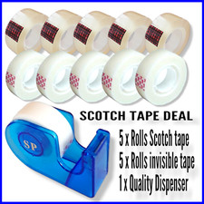 Scotch  Tape x 5 Rolls 19 mm x