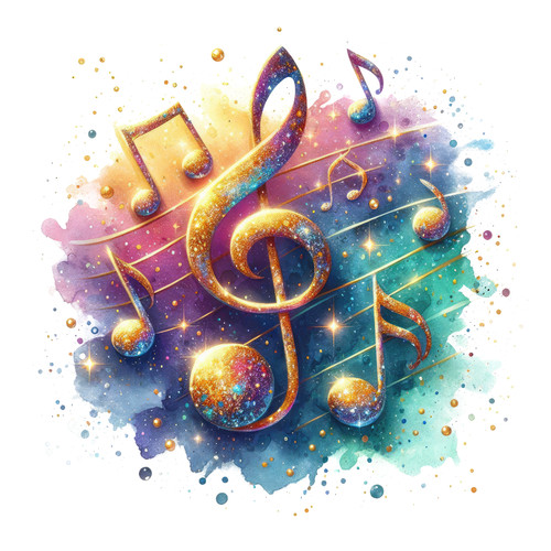 9x9cm car decal music notes - music,