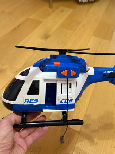 Blue white rescue toy - rescue,