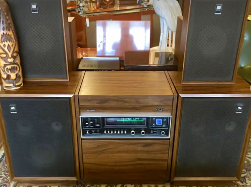 Sharp record player - sharp, stereo