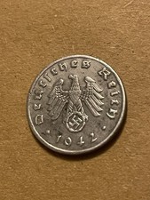 1942 F WWII German 1 Pfennig