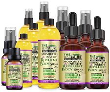 Citronella & Lemongrass Essential Oil Mosquito Insect Repellent Body Cap /Spray 