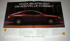 1986 Renault GTA V6 Turbo Ad - Pizza, Bratwurst?