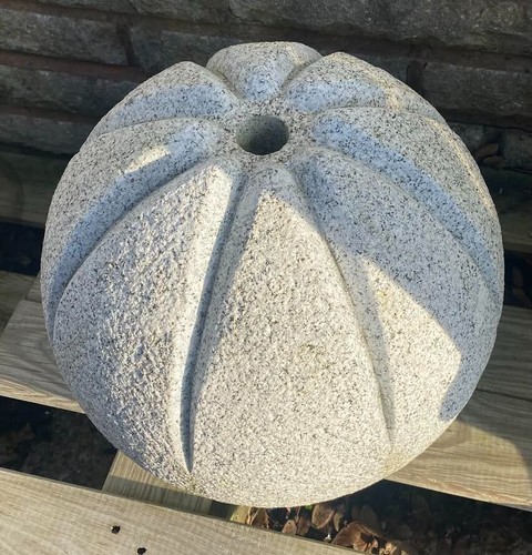 Solid granite stone ball - stone,