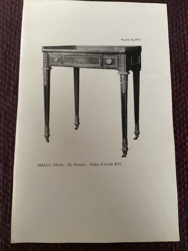 Antique 1913 print small - print,, desk