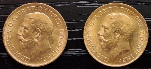 Choice half sovereigns - half,