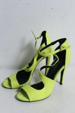 River Island Womens Neon Yellow Heels - Size 6 *Some Scuffs* (ba25)