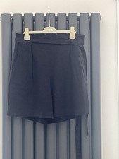 Women’s Black Linen Shorts