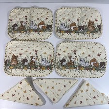 Vintage Quilted Placemats Set