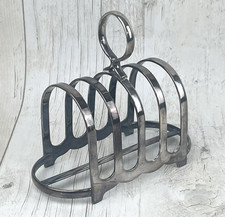 Walker & Hall of Sheffield silver plated toast rack 1960