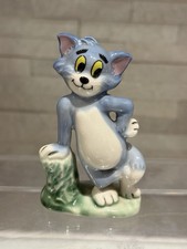 Vintage Tom (Tom & Jerry) Porcelain Figurine Ornament Wade Whimsies 10cm 1970s