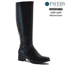 LADIES FAUX LEATHER CROC ZIP