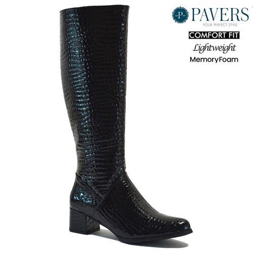 Ladies faux leather croc - leather,