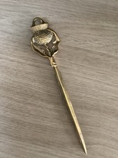 Vintage Brass Scottish Thistle Letter Opener