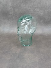 Green Glass Display Head Bust