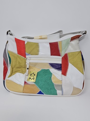 Vintage 80s 90s patchwork hobo - vintage,