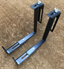 🌿BALCONY BRACKETS TROUGH ADJUSTABLE GARDEN STEEL FENCE RAILING BLACK🌱 301's