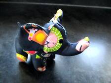 LESPORTSAC Rare Elephant 5" Patterned Branded Keychain used condition Cute!    H