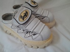 Gordon Jacks Atom platform Shoe RARE Vintage 90s 00s Y2K. white leather. 6.5UK