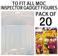Pack of 20 Protective Cases For MOC Inspector Gadget Figures - AFTWWE WWE WWF