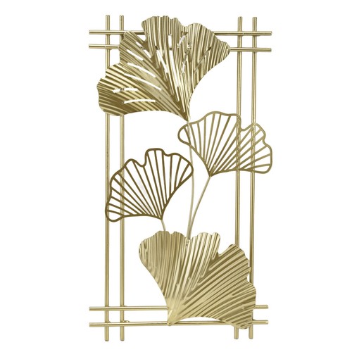 Golden leaf wall decor - golden,
