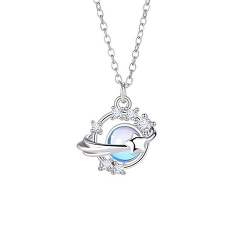 Dainty planet orbit pendant - dainty,