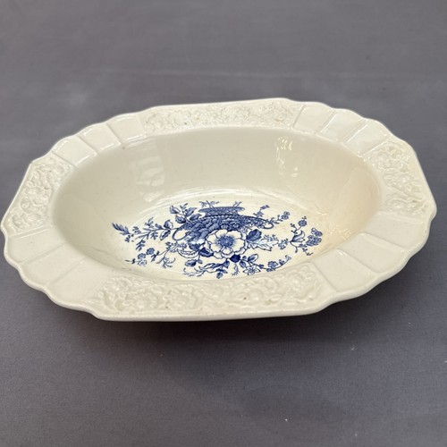Antique blue white - white, ceramic