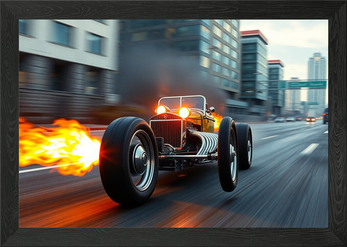 Dragster launching fire from - dragster,