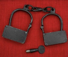 Boxed Iron Manacles Cast Metal