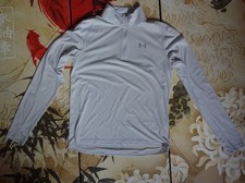 Under Armour Streaker 2.0 Half Zip L/S Fitted Heatgear Halo Gray 1326585-0014